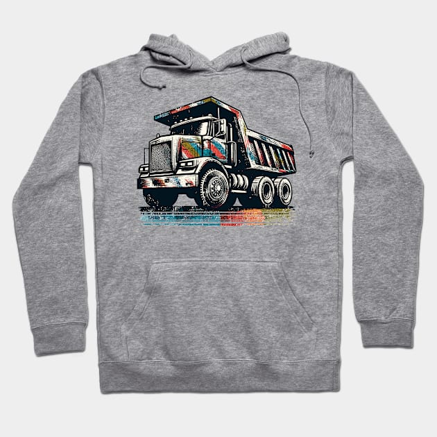 Dump truck Hoodie by Vehicles-Art